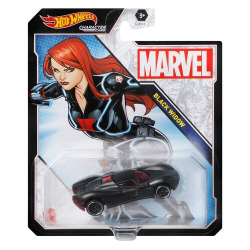 Hot Wheels Marvel Black Widow Character Car