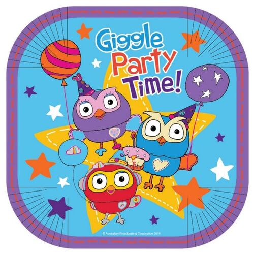 Giggle & Hoot Paper Party Plates 25.4cm 8 Pack
