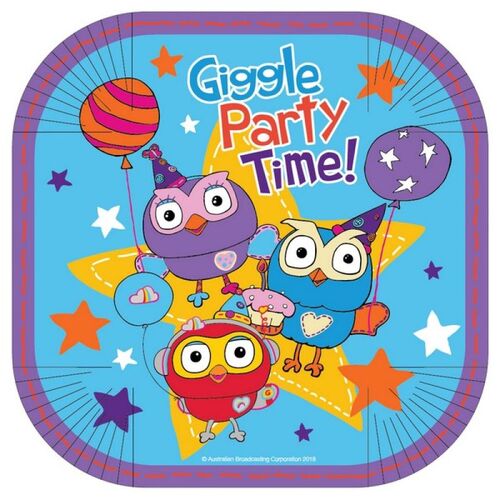 Giggle & Hoot Paper Party Plates 17cm 8 Pack
