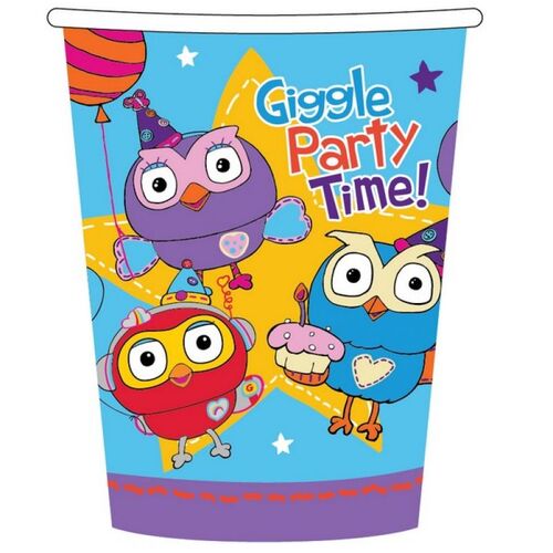 Giggle & Hoot Paper Party Cups 266ml 8 Pack