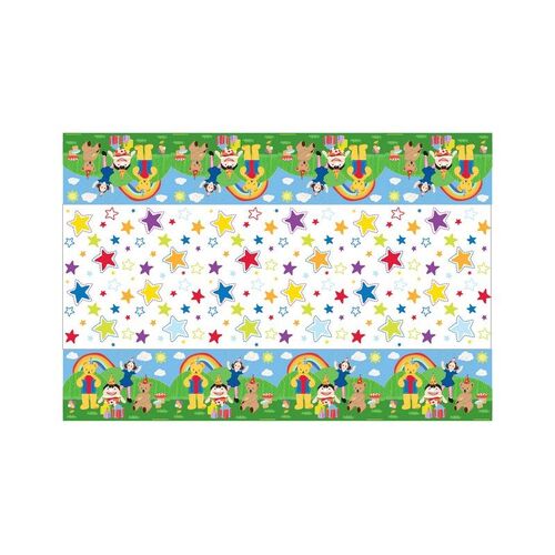 Play School Plastic Party Table Cover 2.4m x 1.3m