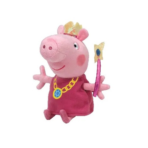 Ty Beanies Peppa Pig Princess Peppa Plush Toy 15cm