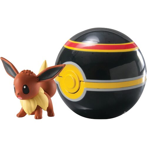 Pokemon Eevee + Luxury Ball Clip 'N' Go Figurine Set