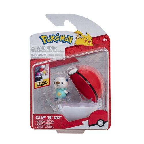 Pokemon Oshawott + Poke Ball Clip 'N' Go Figurine Set