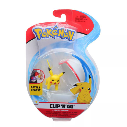 Pokemon Pikachu Premier Ball Clip 'N' Go Figurine Set