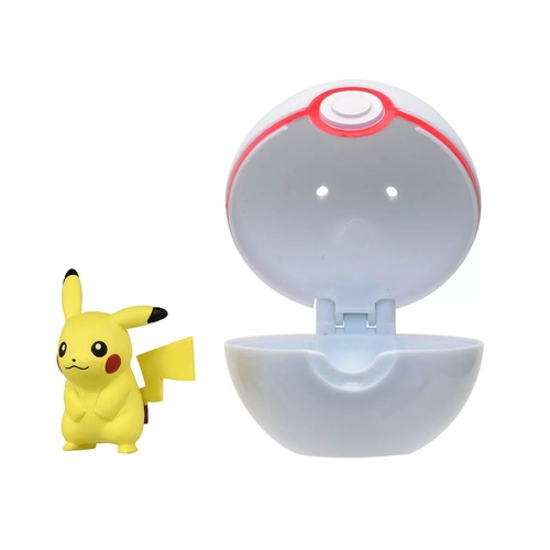 Pokemon Pikachu + Premier Ball Clip 'N' Go Figurine Set