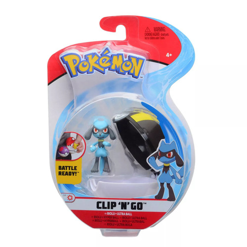 Pokemon Riolu Ultra Ball Clip 'N' Go Figurine Set