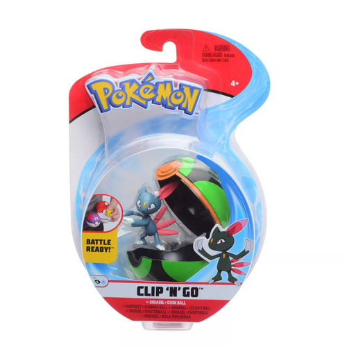 Pokemon Sneasel Dusk Ball Clip 'N' Go Figurine Set