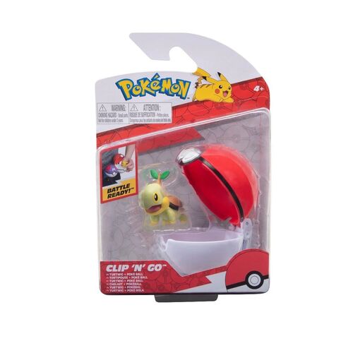 Pokemon Turtwig + Poke Ball Clip 'N' Go Figurine Set