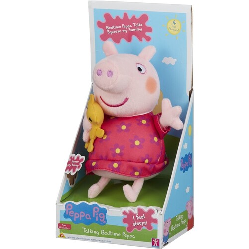 Peppa Pig Talking Bedtime Plush 19cm