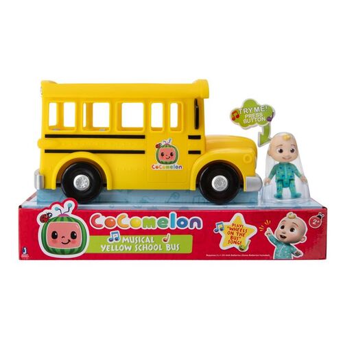 Cocomelon Musical School Bus Toy Yellow