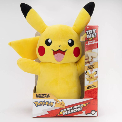 Pokemon Electric Charge Pikachu Feature Plush Toy 32cm