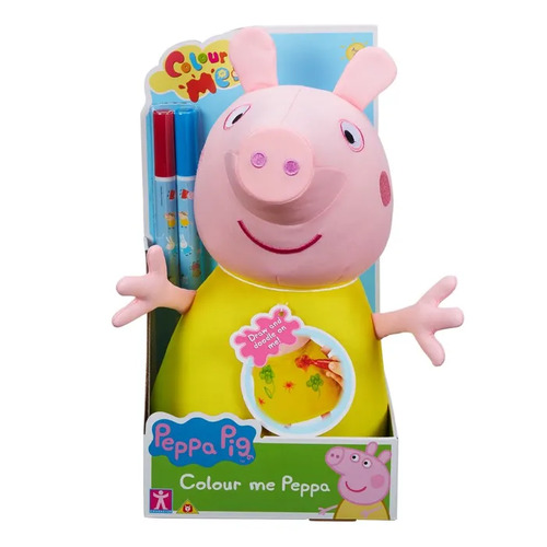 Peppa Pig Colour Me Peppa Soft Toy 26cm