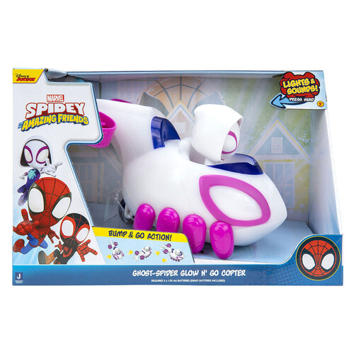 Spidey and his Amazing Friends Ghost Spider Go N' Glow Copter