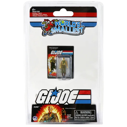 Worlds Smallest GI Joe Mini Duke Action Figure