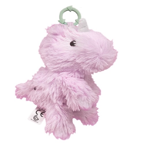 Resoftables Mini Unicorn Clip On Plush Toy 12cm Pink