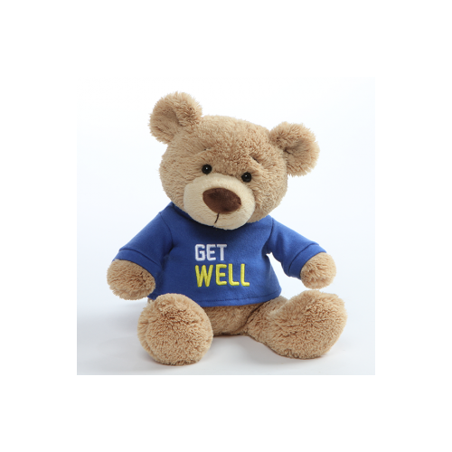 GUND Message Bear Get Well Plush Toy Blue 32cm