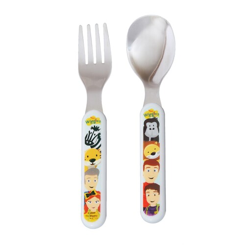 The Wiggles Safari Stainless Steel Cutlery Set