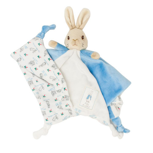 Beatrix Potter Peter Rabbit Comforter Toy Blue