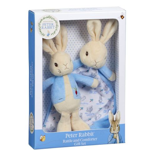 Beatrix Potter Peter Rabbit Rattle & Comforter Gift Set