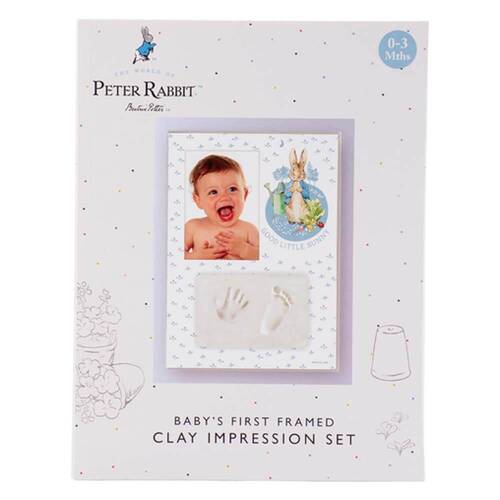 Beatrix Potter Peter Rabbit Baby Hand/Foot Clay Frame Gift Set