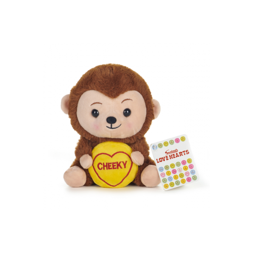 Swizzels Love Hearts Cheeky Monkey Plush Toy 18cm