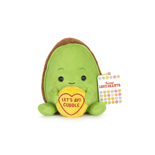 Swizzels Love Hearts Let's Avo Cuddle Avocado Plush Toy 18cm
