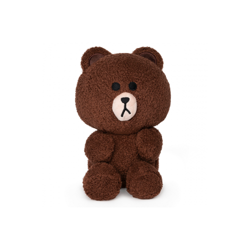 Line Friends Bear Plush Toy Brown 18cm