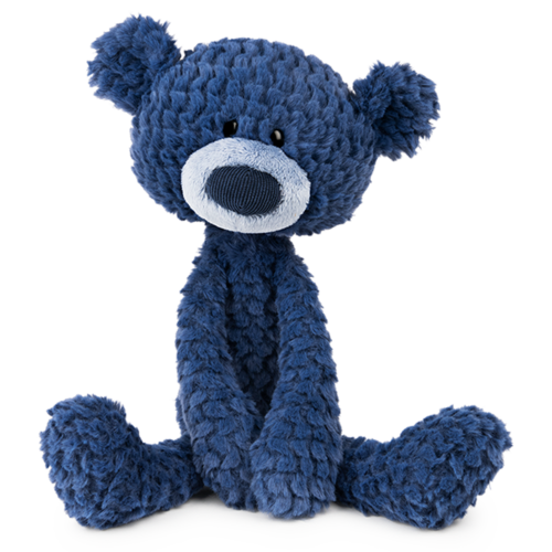 GUND Toothpick Teddy Bear Ripple Plush Toy 38cm Blue