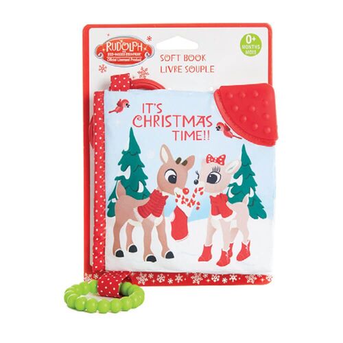 Rudolph the Reindeer It's Christmas Time Soft Book Activity Toy