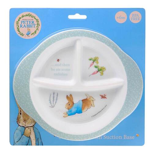 Beatrix Potter Peter Rabbit Section Plate with Suction