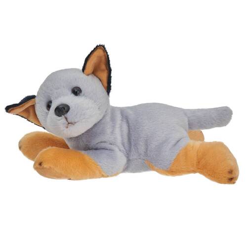 Cuddlimals Dog Milo Blue Heeler Lying Plush Toy 25cm