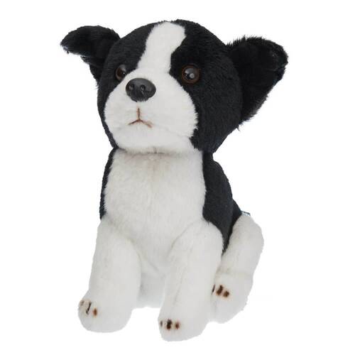 Cuddlimals Dog Tilly Border Collie Seated Plush Toy 15cm