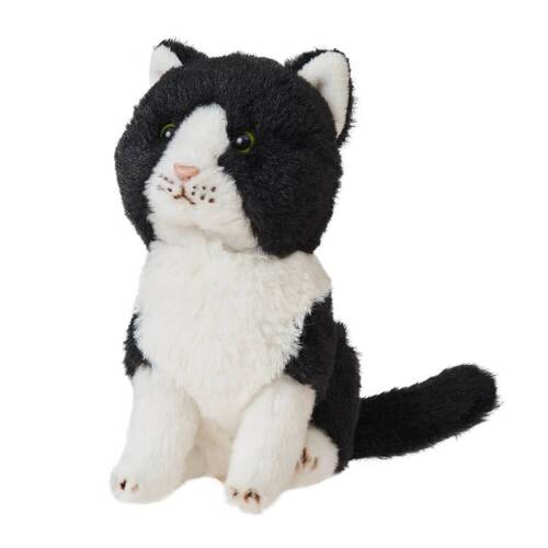 Cuddlimals Cat Rex Black Seated Plush Toy 15cm