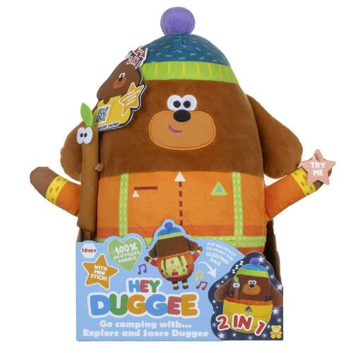 Hey Duggee Explore & Snore Camping Duggee Plush Toy
