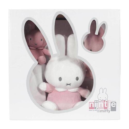 Miffy Ribbed Pink Baby Boxed Gift Set 3 Pack