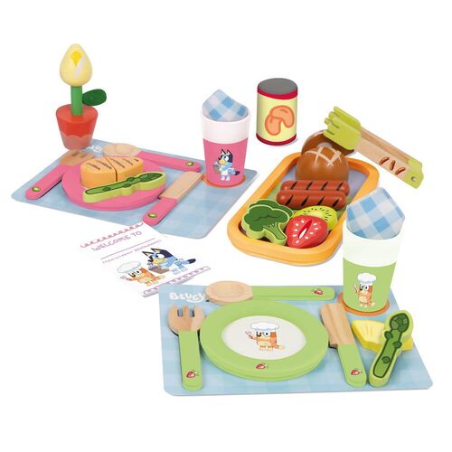 Bluey Wooden Dine In with Bluey Playset