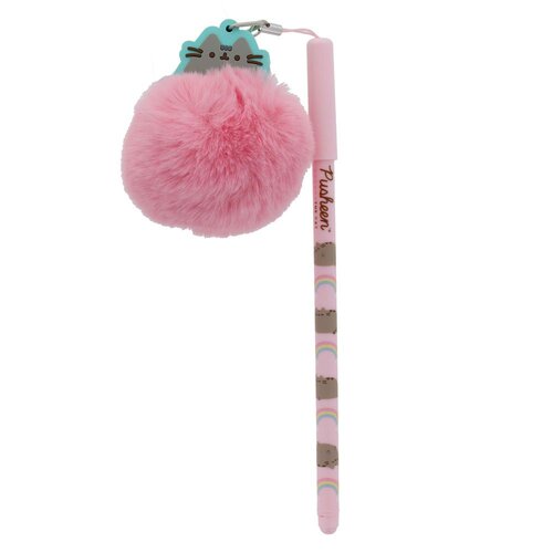 Pusheen the Cat Self Care Club Ballpen with Pink Pom Pom