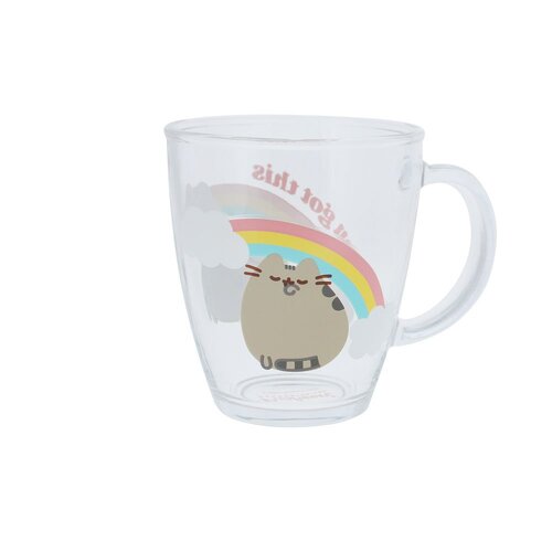 Pusheen the Cat Self Care Club Glass Mug