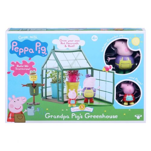 Peppa Pig Grow & Play Grandpa Pig's Greenhouse with Red Amaranth & Basil Seeds