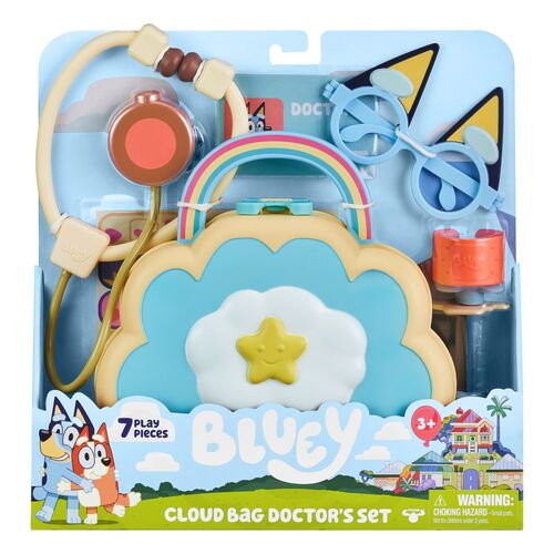 Bluey Cloud Bag Doctor's Playset 7 Pieces