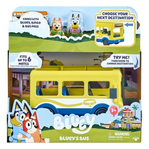 Bluey's Brisbane Adventure Bus Playset with Figurines