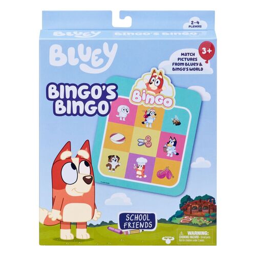 Bluey Bingo's School Friends Bingo Card Game