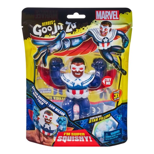 Heroes of Goo Jit Zu Marvel Captain America Sam Wilson Hero Pack Series 5