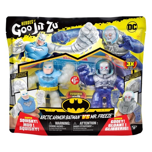 Heroes of Goo Jit Zu DC Arctic Armor Batman vs Mr Freeze Versus Pack Series 4