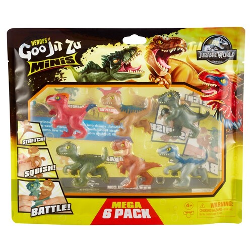 Heroes of Goo Jit Zu Jurassic World Minis Mega 6 Pack Series 3