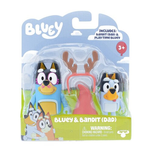Bluey & Bandit Play Time Figurines 2 Pack