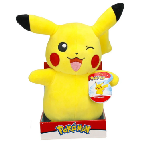 Pokemon Pikachu Winking Plush Toy 30cm Yellow