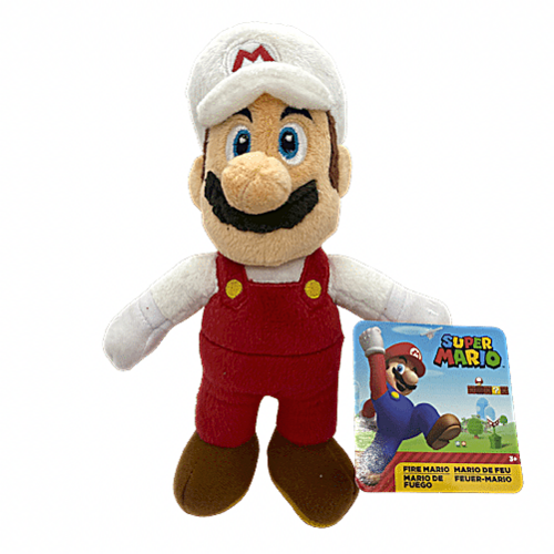 Nintendo Super Mario Fire Mario Basic Plush Toy 20cm