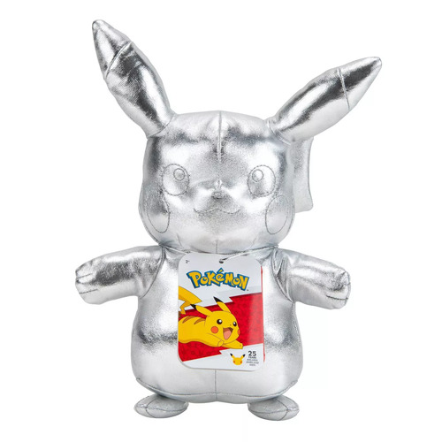 Pokemon Select Pikachu Plush Toy 20cm Silver 25th Anniversary